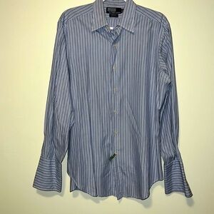 Mens Polo Ralph Lauren ANDREW style button shirt size 15.5 x 33 cufflink sleeve